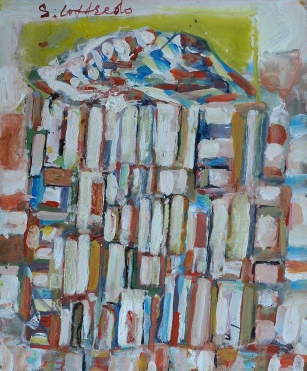 Silvio Loffredo : Battistero  - Olio su tela - Auction Arte Moderna e Contemporanea - III - Galleria Pananti Casa d'Aste