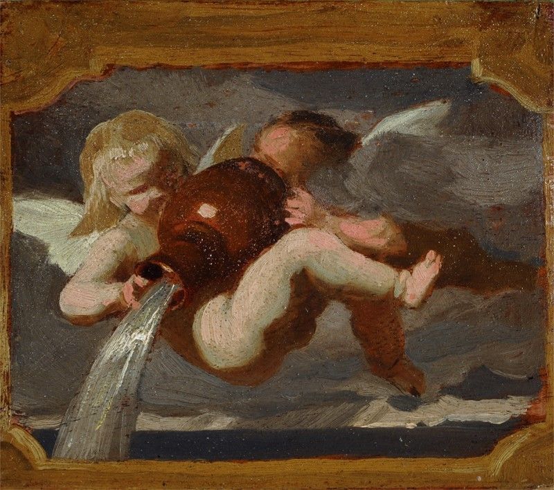Scuola Toscana, Seconda Metà XIX Sec. - Allegoria dei Quattro Elementi