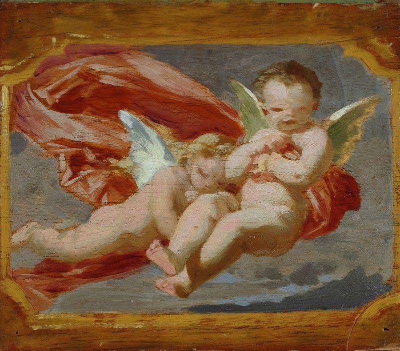 Scuola Toscana, Seconda Metà XIX Sec. - Allegoria dei Quattro Elementi