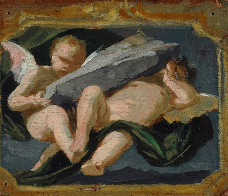 Scuola Toscana, Seconda Metà XIX Sec. - Allegoria dei Quattro Elementi