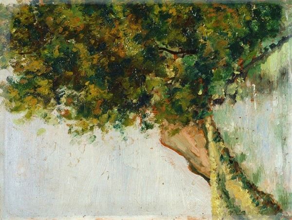 Anonimo, XIX sec. : Paludi pontine  (1888)  - Olio su tavoletta - Auction AUTORI DEL XIX E XX SEC - II - Galleria Pananti Casa d'Aste