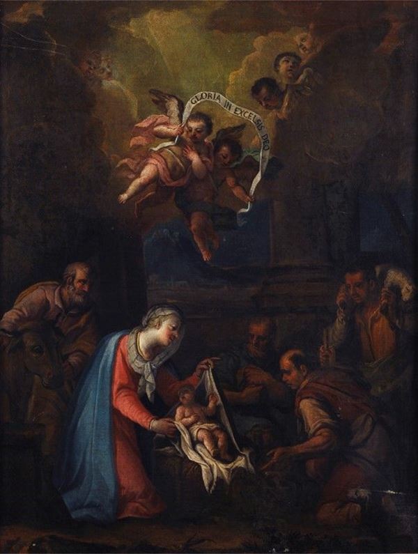 Scuola Italia Settentrionale, XVII sec. - Natività