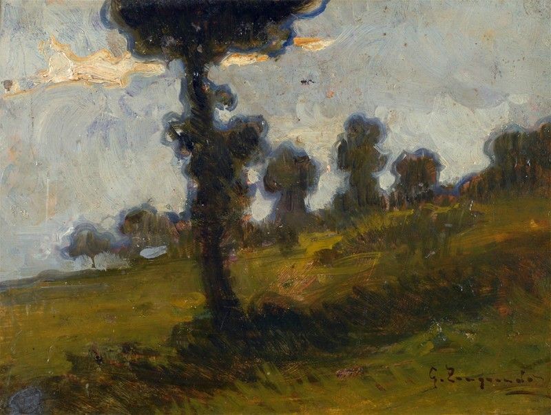 Giovanni Zangrando - Paesaggio con Alberi