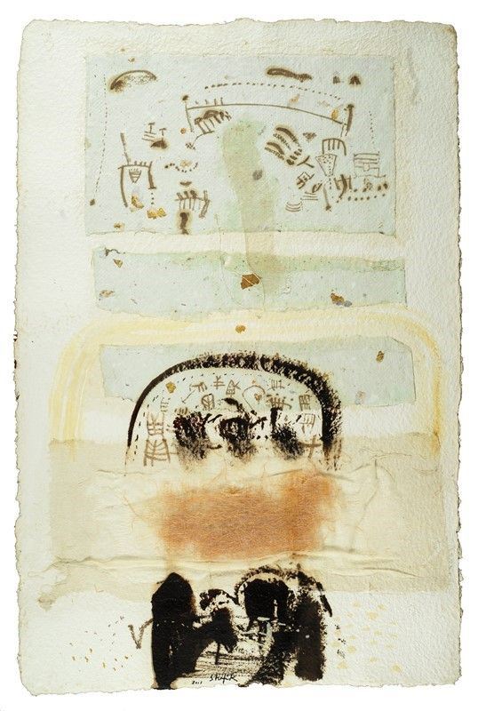 Medhat Shafik : Senza titolo  (2001)  - Tecnica mista su carta - Auction Arte Moderna e Contemporanea - III - Galleria Pananti Casa d'Aste
