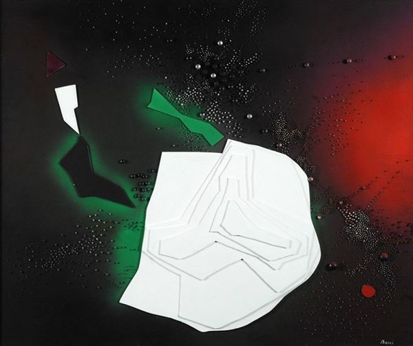 Edmondo Bacci : Avvenimento n. 42-A  (Anni '60)  - Tecnica mista su tavola - Auction Arte Moderna e Contemporanea - III - Galleria Pananti Casa d'Aste