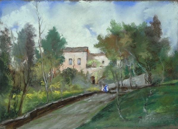 Anonimo, XX sec. - Strada di campagna 