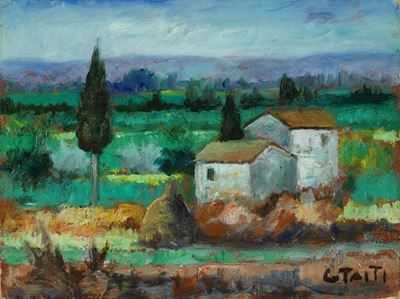 Paesaggio Campestre con Casolare