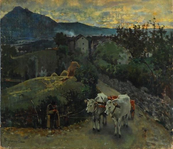 Telemaco Signorini - Dopo il tramonto a Pietramala