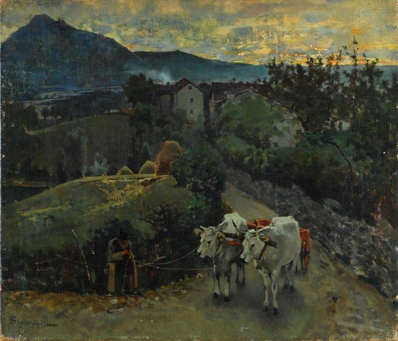 Telemaco Signorini - Dopo il Tramonto a Pietramala