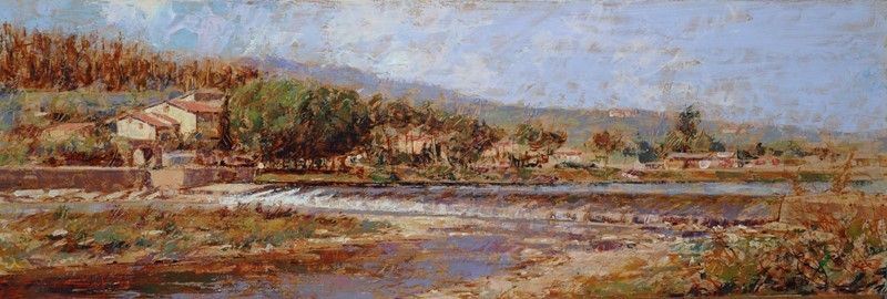 Carlo Capanni - Paesaggio con Pescaia