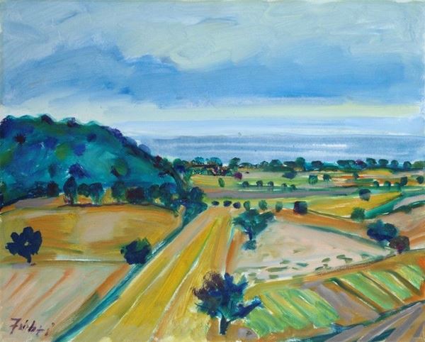 Alfredo Fabbri - Paesaggio campestre
