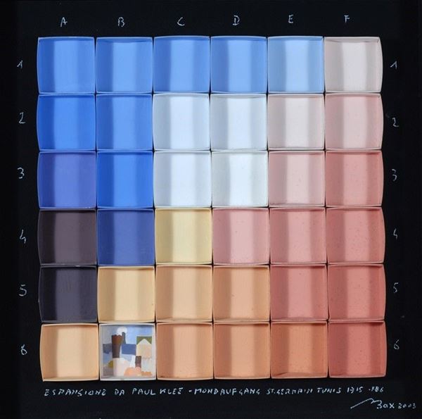 Ugo Cortesi : Espansione da Paul Klee  (2003)  - Tecnica mista su compensato - Asta ARTE MODERNA E CONTEMPORANEA - Galleria Pananti Casa d'Aste