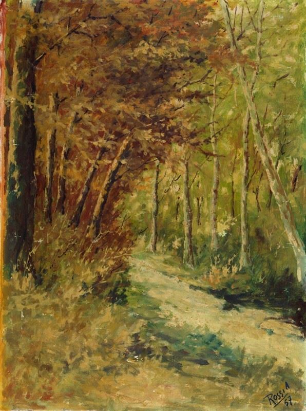A. Rossi : Malinconico autunno  - Auction AUTORI DEL XIX E XX SEC - Galleria Pananti Casa d'Aste