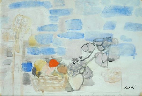 Bruno Saetti : Senza titolo  - Tecnica mista su carta - Auction Arte Moderna e Contemporanea - III - Galleria Pananti Casa d'Aste