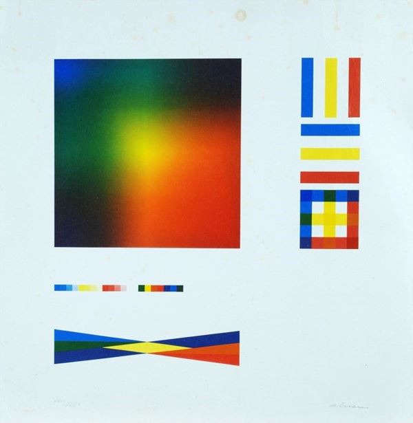 Getulio Alviani : Senza titolo  - Serigrafia a colori - Auction Arte Moderna e Contemporanea - III - Galleria Pananti Casa d'Aste