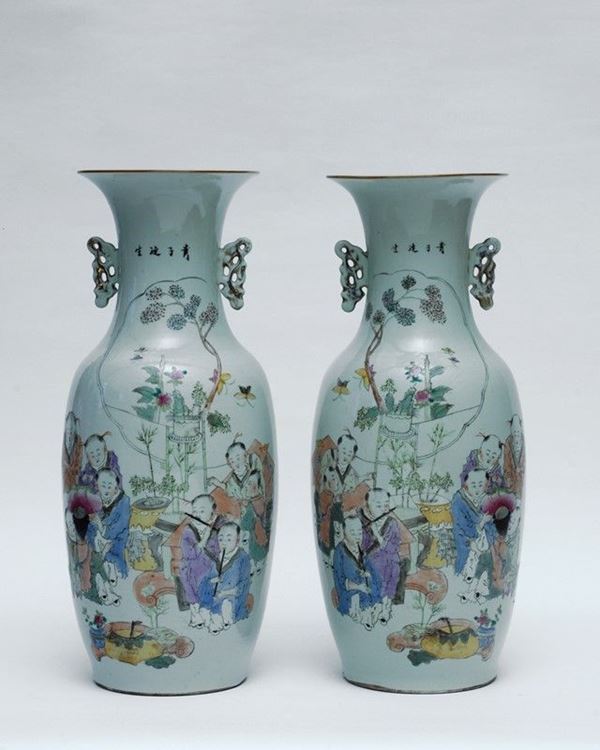 Coppia di vasi  - Auction Antiquariato - I - Galleria Pananti Casa d'Aste