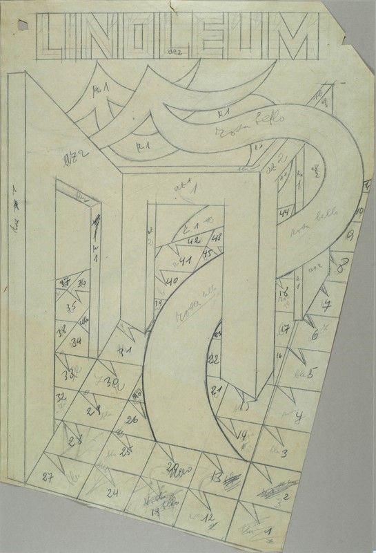 Fortunato Depero : Linoleum (n.2)  (1924)  - Matita su carta - Auction Arte Moderna e Contemporanea - III - Galleria Pananti Casa d'Aste