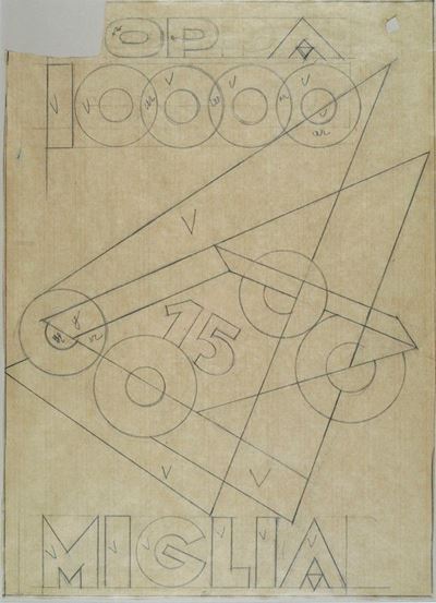Coppa 1000 Miglia (progetto per Manifesto)