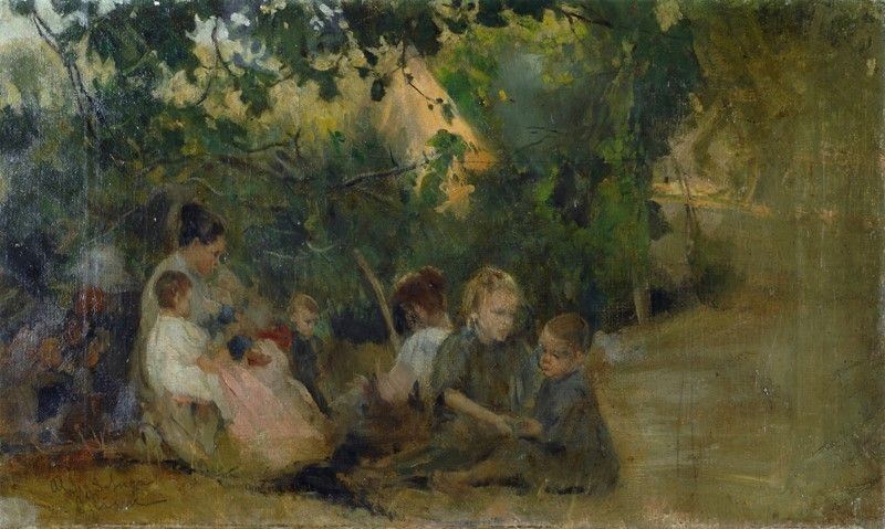 Cesare Ciani - Donna e Bambini