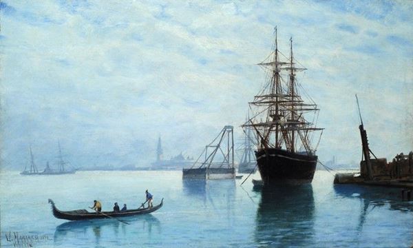 Ugo Manaresi : Venezia  (1878)  - Olio su legno - Asta AUTORI DEL XIX E XX SEC - II - Galleria Pananti Casa d'Aste