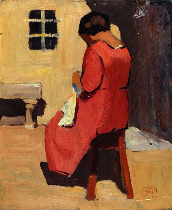 Paulo Ghiglia - La ricamatrice 