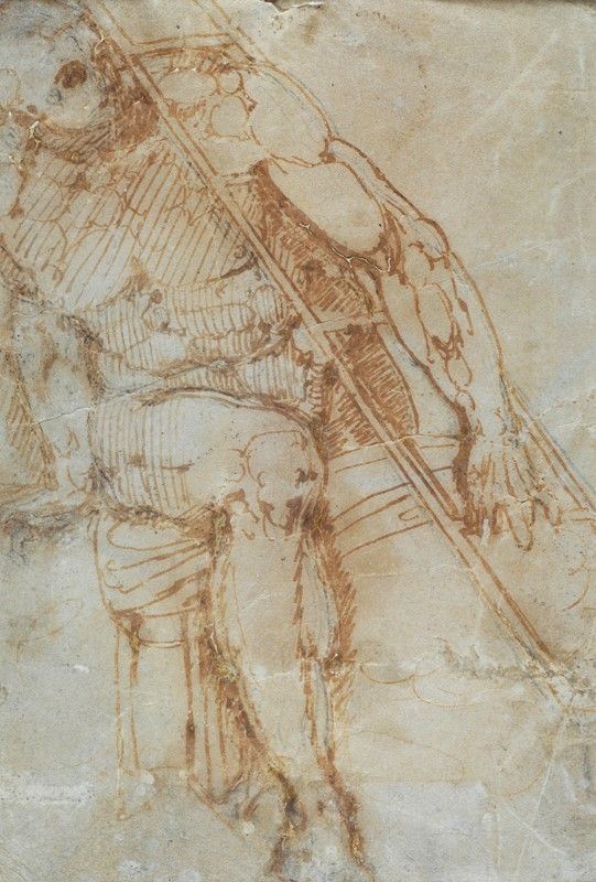 Scuola Fiorentina, XVI sec.,Bartolomeo Passarotti - San Lorenzo (da Michelangelo)