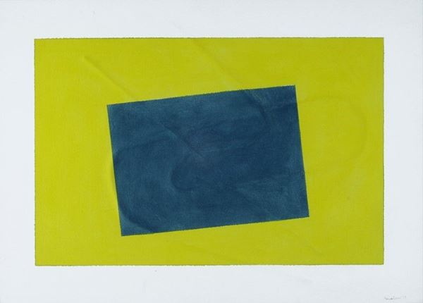 Agostino Bonalumi : Senza titolo  (2001)  - Tempera su carta estroflessa - Auction Arte Moderna e Contemporanea - III - Galleria Pananti Casa d'Aste