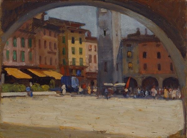 Giovanni Zangrando - Scorcio di piazza