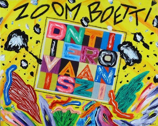 Bruno Donzelli : Zoom Boetti  - Acrilici su tela - Auction Arte Moderna e Contemporanea - III - Galleria Pananti Casa d'Aste