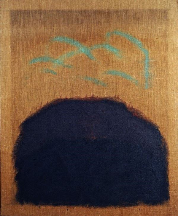 Salvatore Emblema : Senza titolo  (1982)  - Olio su juta - Auction Arte Moderna e Contemporanea - III - Galleria Pananti Casa d'Aste