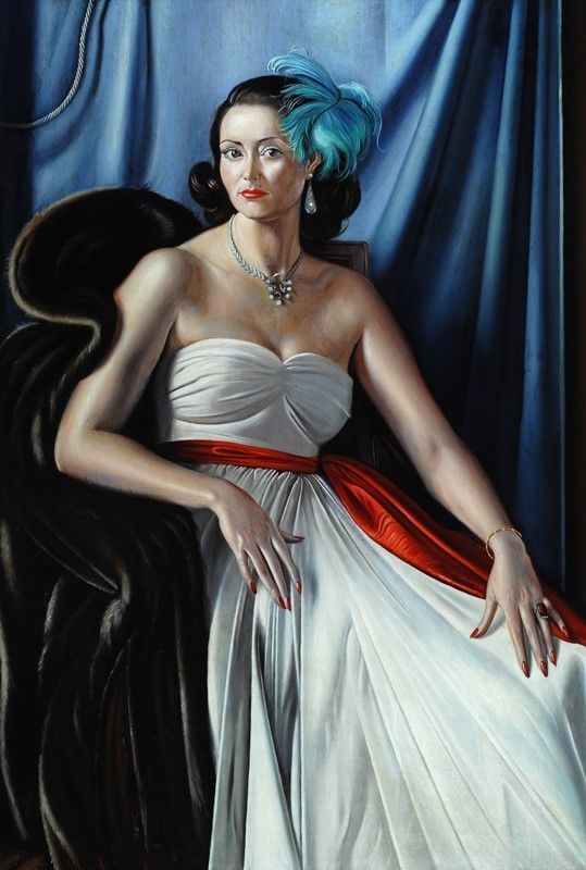 Gregorio Sciltian : Ritratto di signora  - Olio su tela - Asta Arte Moderna e Contemporanea - III - Galleria Pananti Casa d'Aste