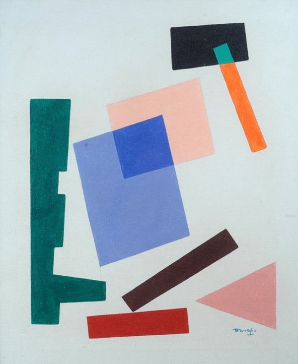Antonio Marasco : Senza titolo  - Olio su tela - Asta Grafica ed Edizioni, Arte Moderna e Contemporanea - III - Galleria Pananti Casa d'Aste