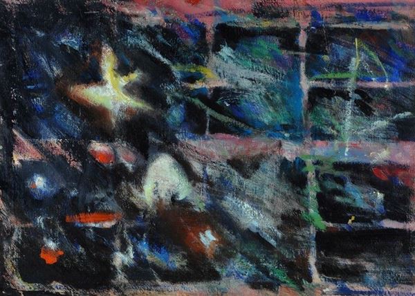 Giosetta Fioroni : Piccolo notturno  (1985)  - Olio su tela - Auction Grafica ed Edizioni, Arte Moderna e Contemporanea - III - Galleria Pananti Casa d'Aste