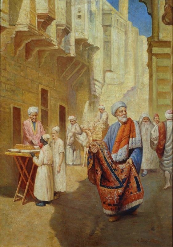 Anonimo, XIX - XX sec. : Scena orientalista  - Olio su tela - Auction AUTORI DEL XIX E XX SEC - II - Galleria Pananti Casa d'Aste