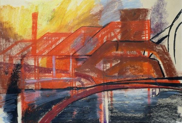 Fernando Farulli : Veduta di fabbrica  - Auction AUTORI DEL XIX E XX SEC - Galleria Pananti Casa d'Aste