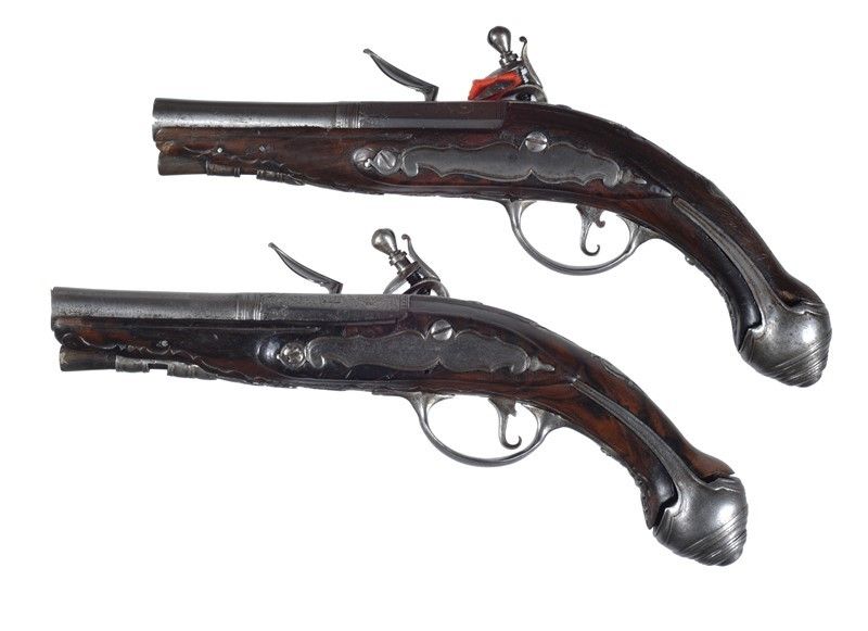 Coppia di Pistole a Pietra Focaia