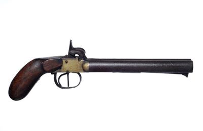 Pistola a Canne Appaiate a Luminello / a Double-barrelled Percussion Pistol