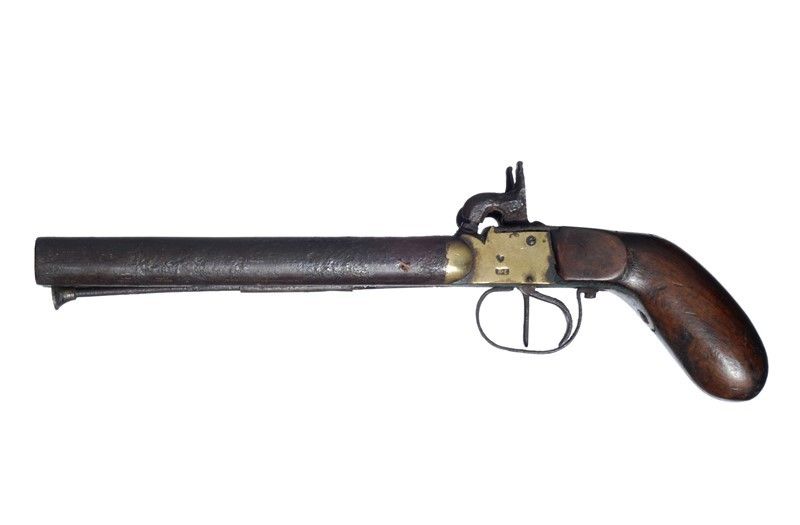 Pistola a Canne Appaiate a Luminello / a Double-barrelled Percussion Pistol