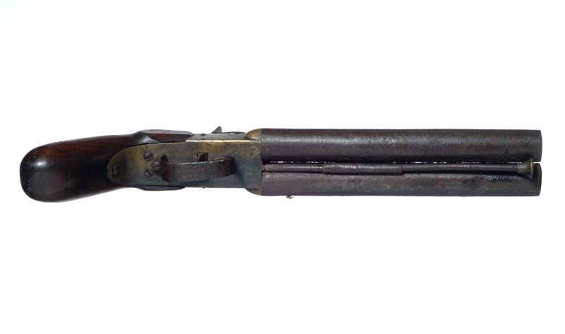 Pistola a Canne Appaiate a Luminello / a Double-barrelled Percussion Pistol