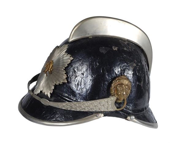 Casco da pompiere  (Stati Germanici, 1880)  - Asta ARMI ANTICHE, MILITARIA, LIBRI - Galleria Pananti Casa d'Aste