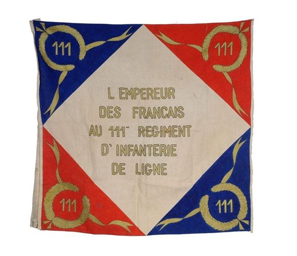 Bandiera  (Francia, XIX Sec.)  - Asta Armi antiche e Militaria - Galleria Pananti Casa d'Aste