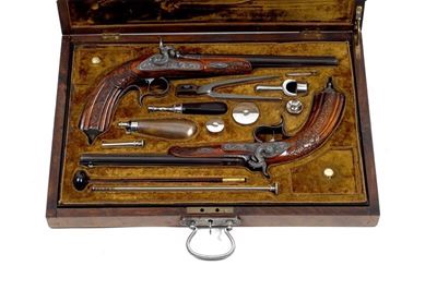 Superba Coppia di Pistole da Duello / a Superb Pair Of Duelling Pistols