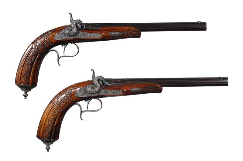 Superba Coppia di Pistole da Duello / a Superb Pair Of Duelling Pistols