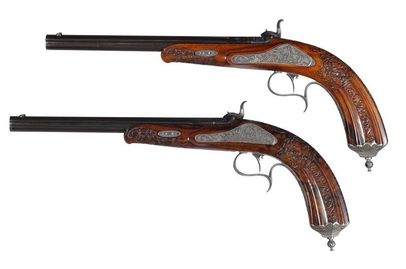 Superba Coppia di Pistole da Duello / a Superb Pair Of Duelling Pistols