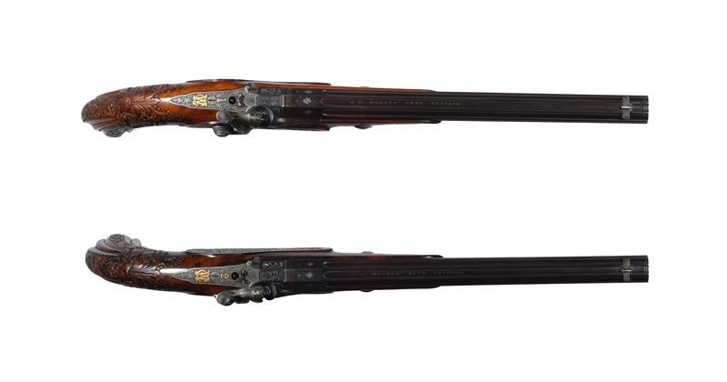Superba Coppia di Pistole da Duello / a Superb Pair Of Duelling Pistols