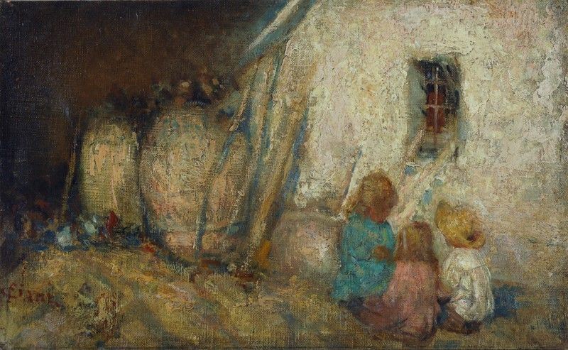 Cesare Ciani - Bambini Nell'aia