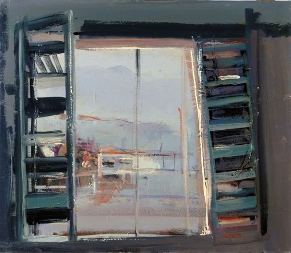Franco Hippert : Primo mattino   (1971)  - Olio su tela - Auction Grafica ed Edizioni, Arte Moderna e Contemporanea - III - Galleria Pananti Casa d'Aste