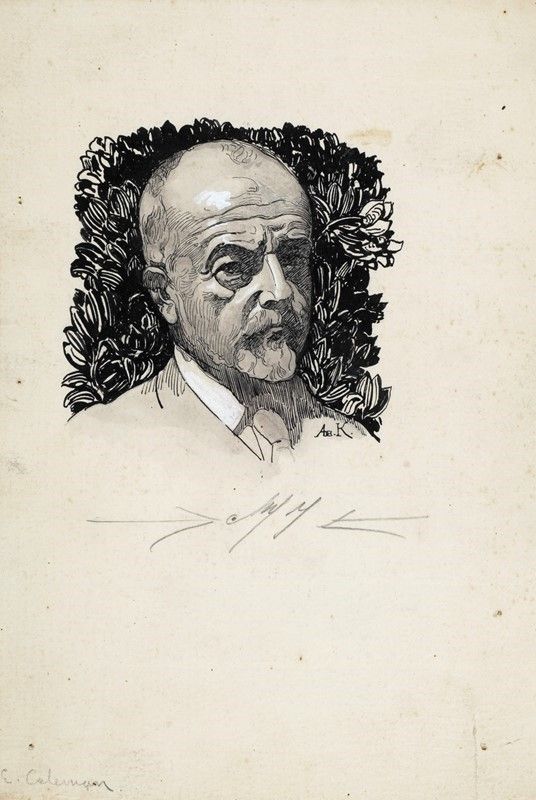 Serie di Nove Ritratti di Pittori e Scultori