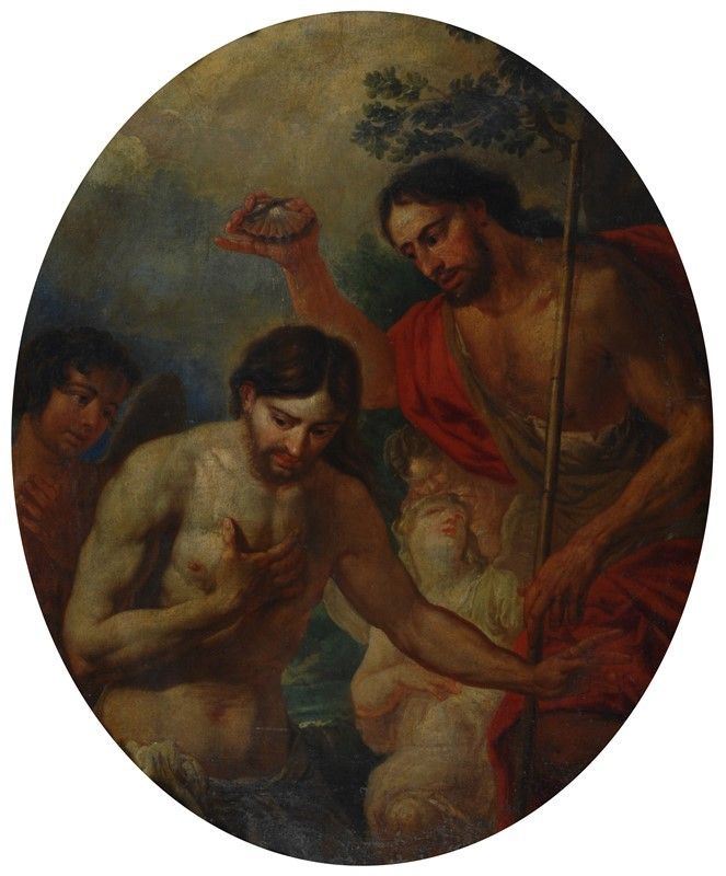 Anonimo, XVIII Sec. - Battesimo di Cristo