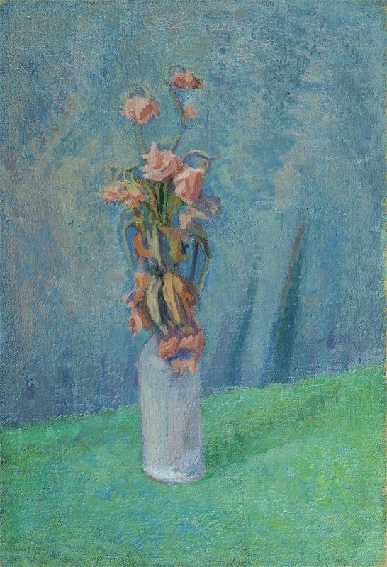 Giuseppe Capogrossi : Vaso con fiori  - Auction Arte Moderna e Contemporanea - III - Galleria Pananti Casa d'Aste